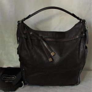 COACH Ltd Ed Pinnacle Allie Brown Mixed Leather & Texture Shoulder Bag 18665